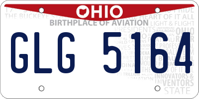 OH license plate GLG5164