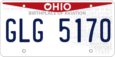 OH license plate GLG5170