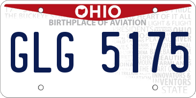OH license plate GLG5175