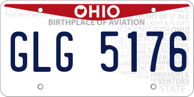 OH license plate GLG5176
