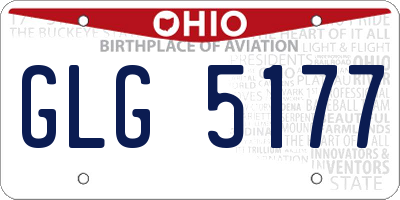 OH license plate GLG5177