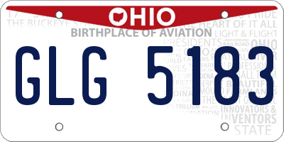 OH license plate GLG5183