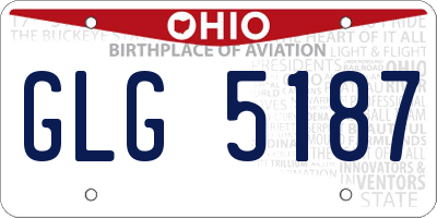 OH license plate GLG5187