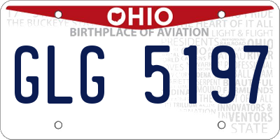 OH license plate GLG5197