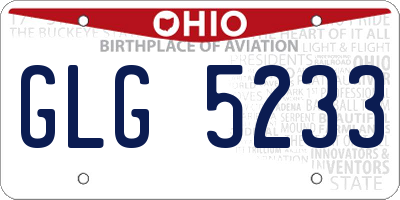 OH license plate GLG5233