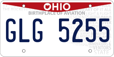 OH license plate GLG5255