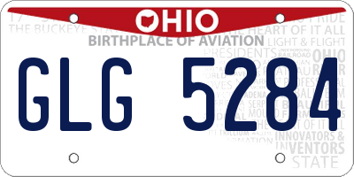 OH license plate GLG5284