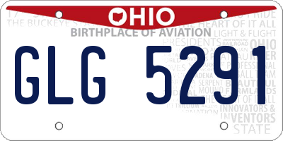 OH license plate GLG5291