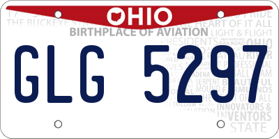 OH license plate GLG5297