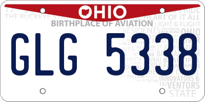 OH license plate GLG5338