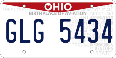 OH license plate GLG5434