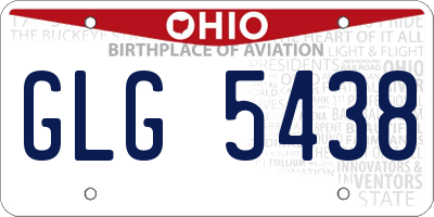 OH license plate GLG5438