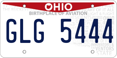 OH license plate GLG5444