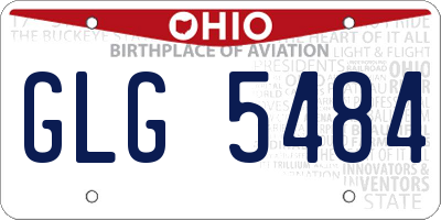 OH license plate GLG5484