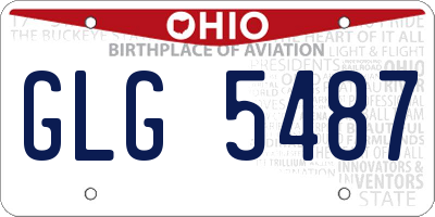 OH license plate GLG5487