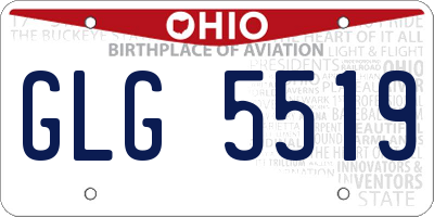 OH license plate GLG5519