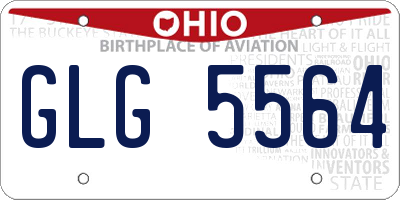 OH license plate GLG5564