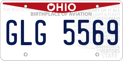 OH license plate GLG5569