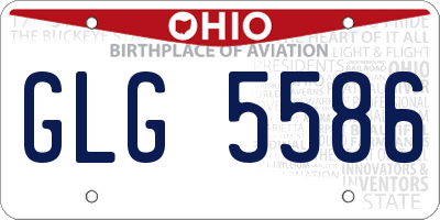 OH license plate GLG5586