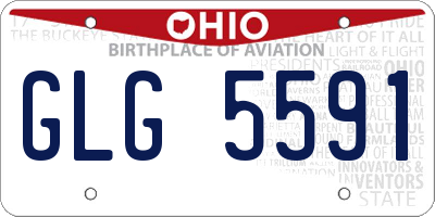 OH license plate GLG5591