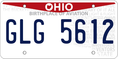 OH license plate GLG5612