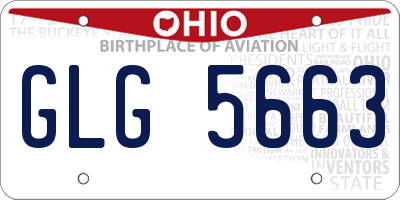 OH license plate GLG5663