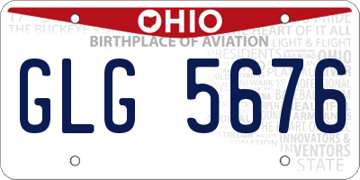 OH license plate GLG5676