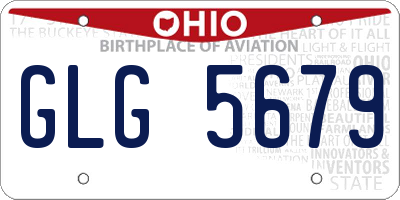 OH license plate GLG5679
