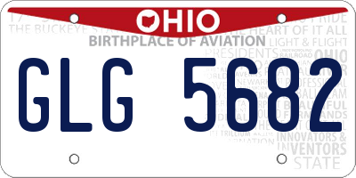 OH license plate GLG5682