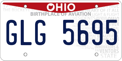 OH license plate GLG5695