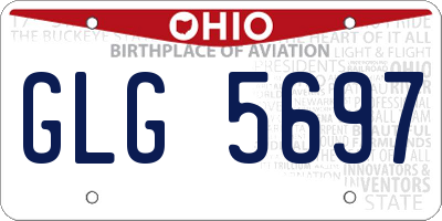 OH license plate GLG5697