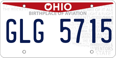 OH license plate GLG5715