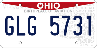OH license plate GLG5731