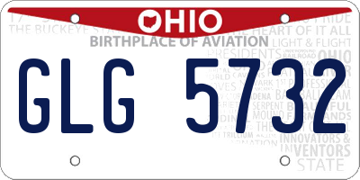 OH license plate GLG5732