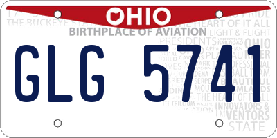 OH license plate GLG5741