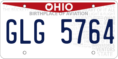OH license plate GLG5764