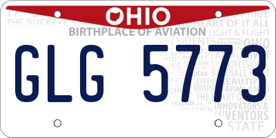 OH license plate GLG5773