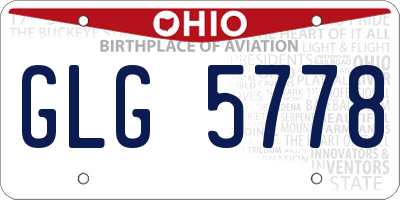 OH license plate GLG5778