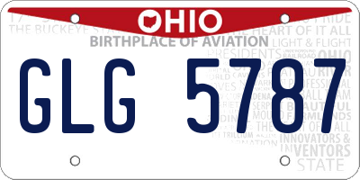 OH license plate GLG5787