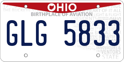 OH license plate GLG5833