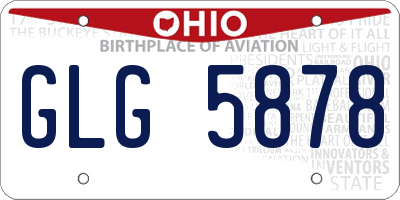 OH license plate GLG5878