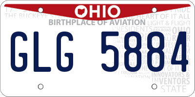 OH license plate GLG5884