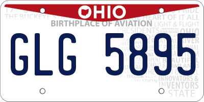 OH license plate GLG5895