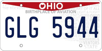 OH license plate GLG5944