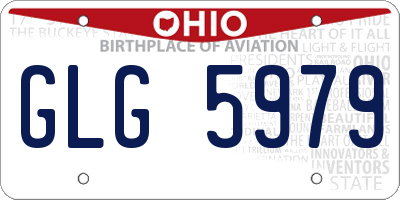 OH license plate GLG5979