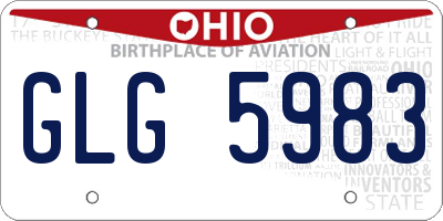 OH license plate GLG5983