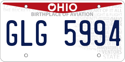 OH license plate GLG5994
