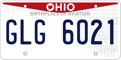 OH license plate GLG6021