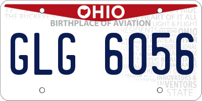 OH license plate GLG6056
