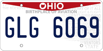 OH license plate GLG6069